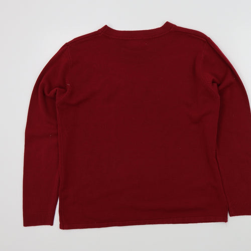 reflect Womens Red   Pullover Jumper Size M