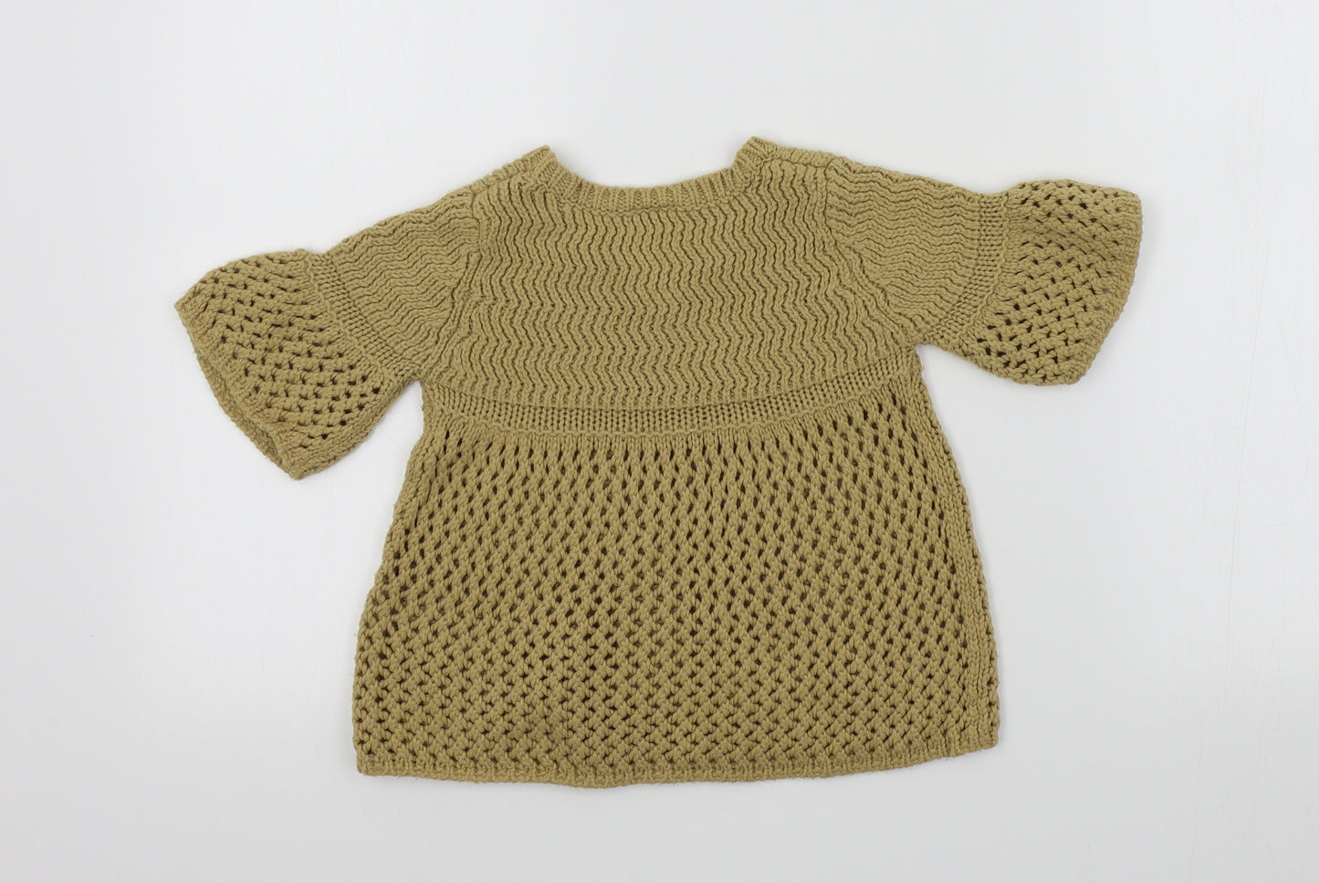 E-vie Girls Brown Colourblock  Pullover Jumper Size 2-3 Years