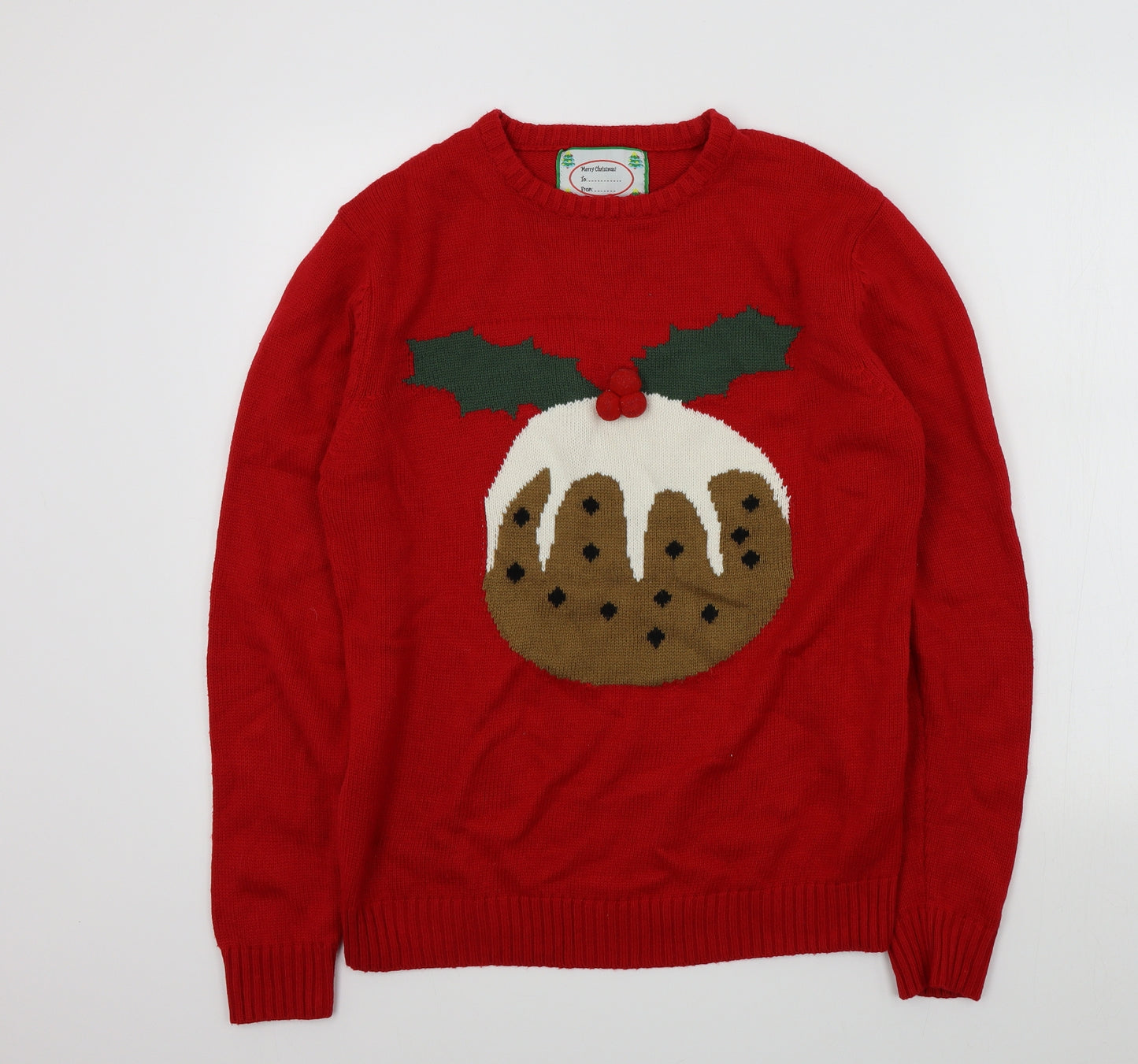 Primark Mens Red   Pullover Jumper Size M  - Christmas jumper