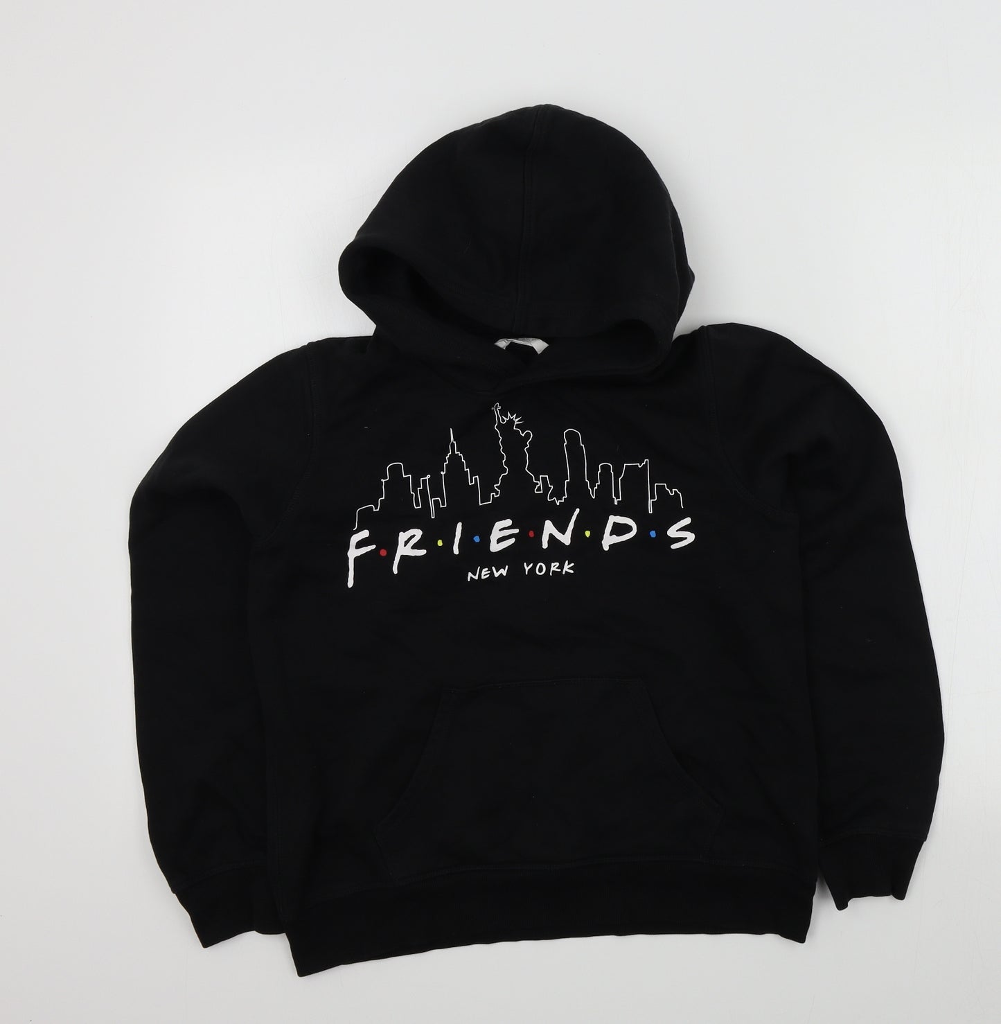 H&M Girls Black Colourblock  Pullover Jumper Size 14 Years  - FRIENDS