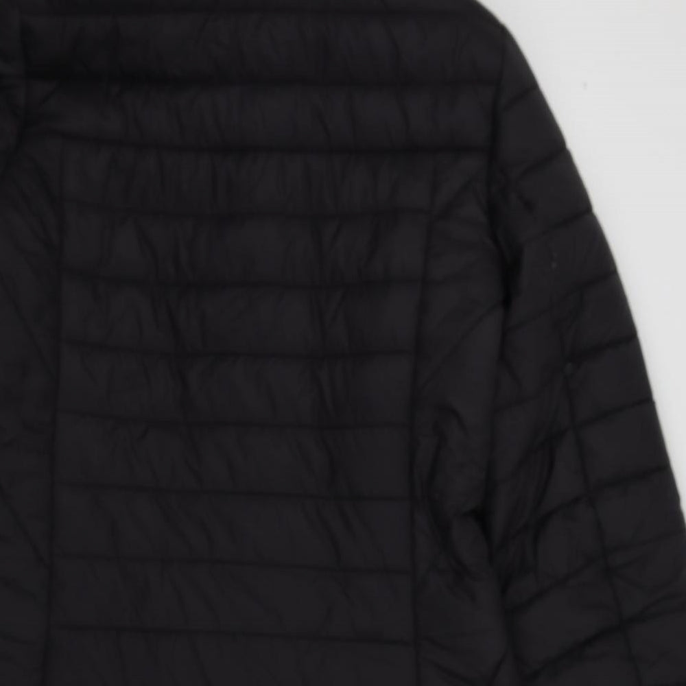 New Look Womens Black   Overcoat Coat Size 14