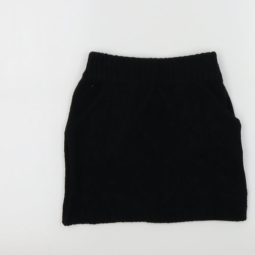 YD Girls Black   A-Line Skirt Size 7-8 Years