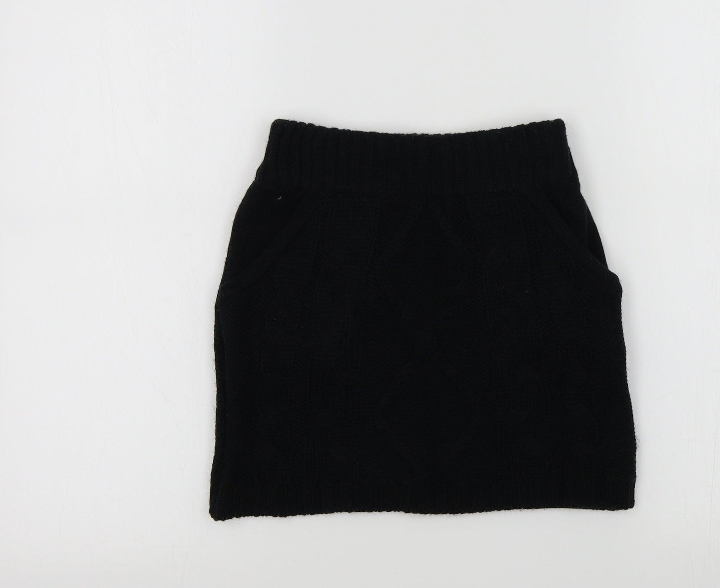 YD Girls Black   A-Line Skirt Size 7-8 Years