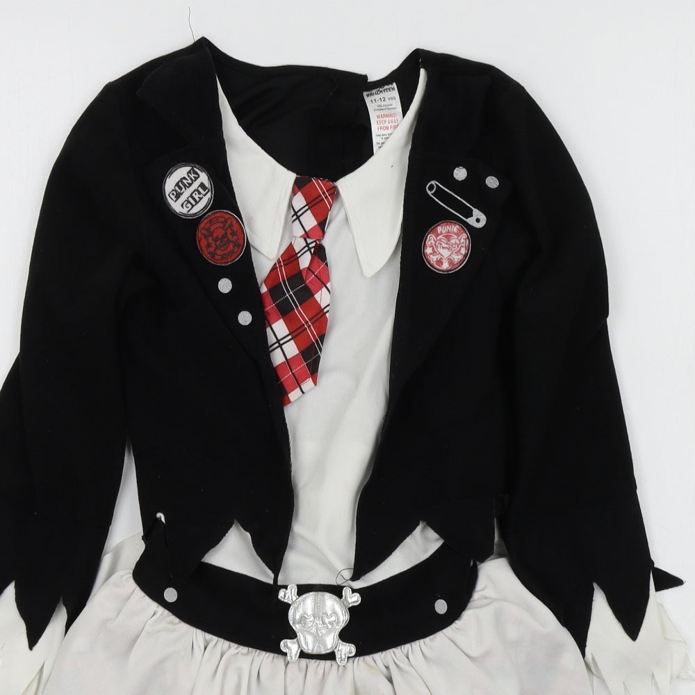 Halloween Girls Multicoloured Geometric  Fit & Flare  Size 11-12 Years  - dress up halloween