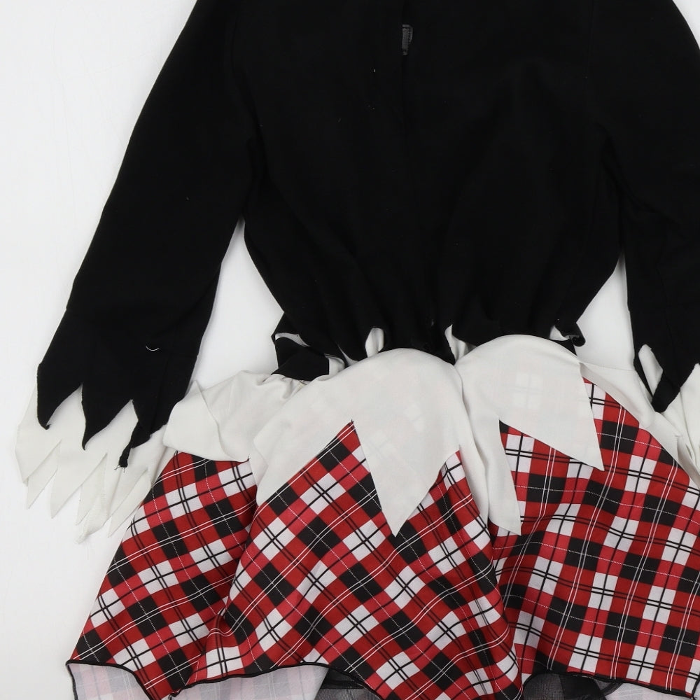 Halloween Girls Multicoloured Geometric  Fit & Flare  Size 11-12 Years  - dress up halloween