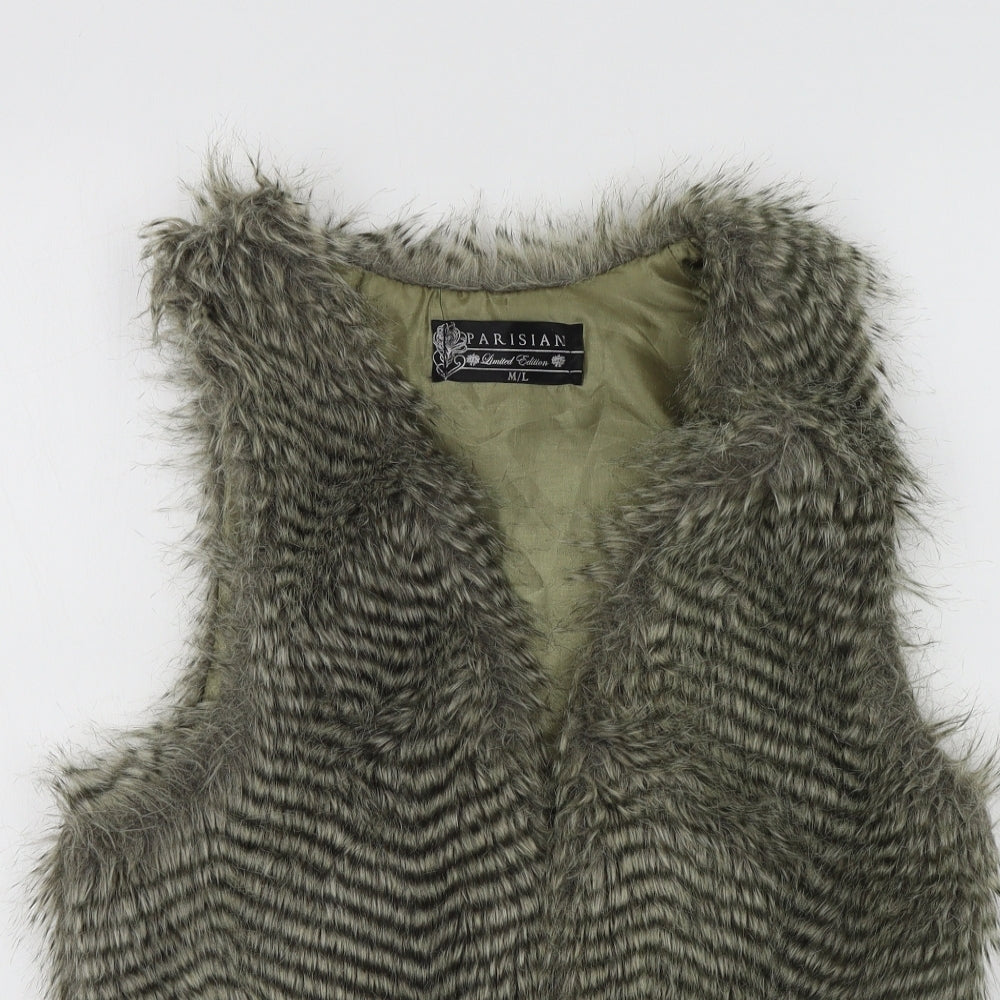 parisian Womens Green   Jacket Waistcoat Size M