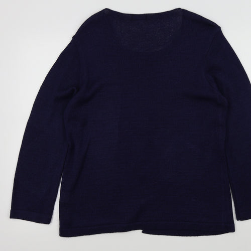 Primark Womens Blue   Pullover Jumper Size M