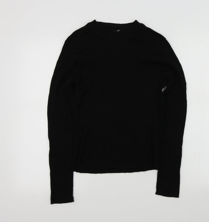 H&M Womens Black   Pullover Jumper Size M