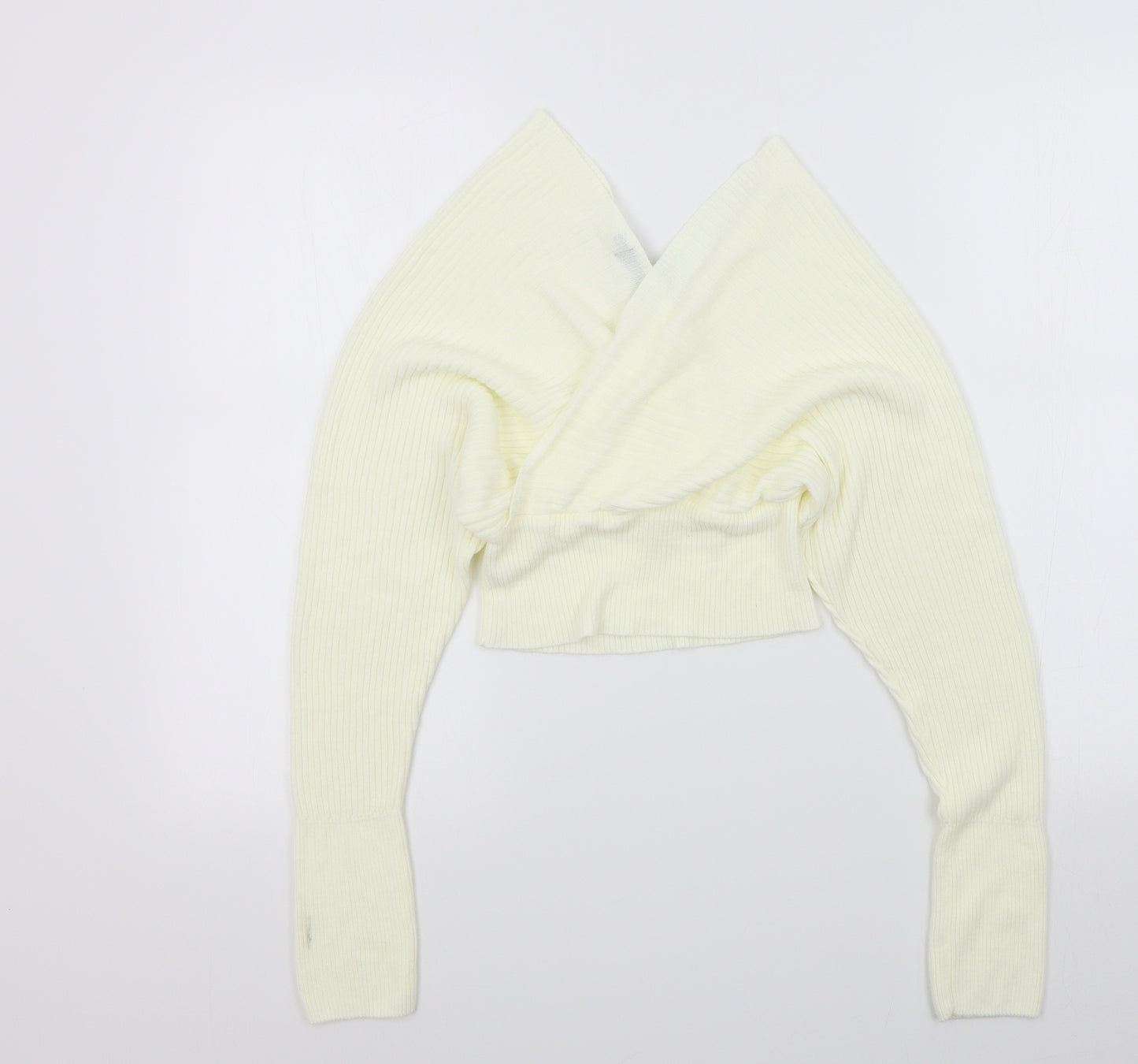 PRETTYLITTLETHING Womens Beige   Pullover Jumper Size M