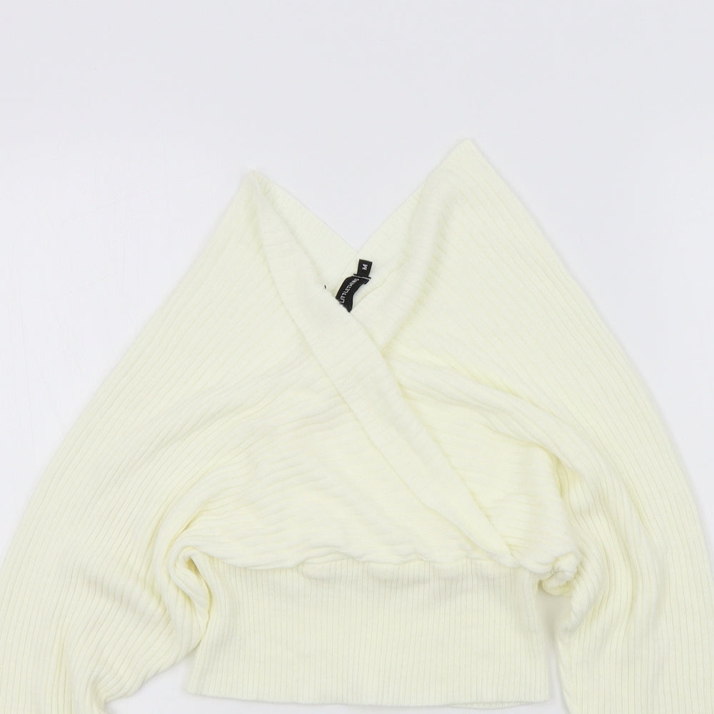 PRETTYLITTLETHING Womens Beige   Pullover Jumper Size M