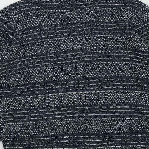 TRU Boys Blue Geometric  Pullover Jumper Size S