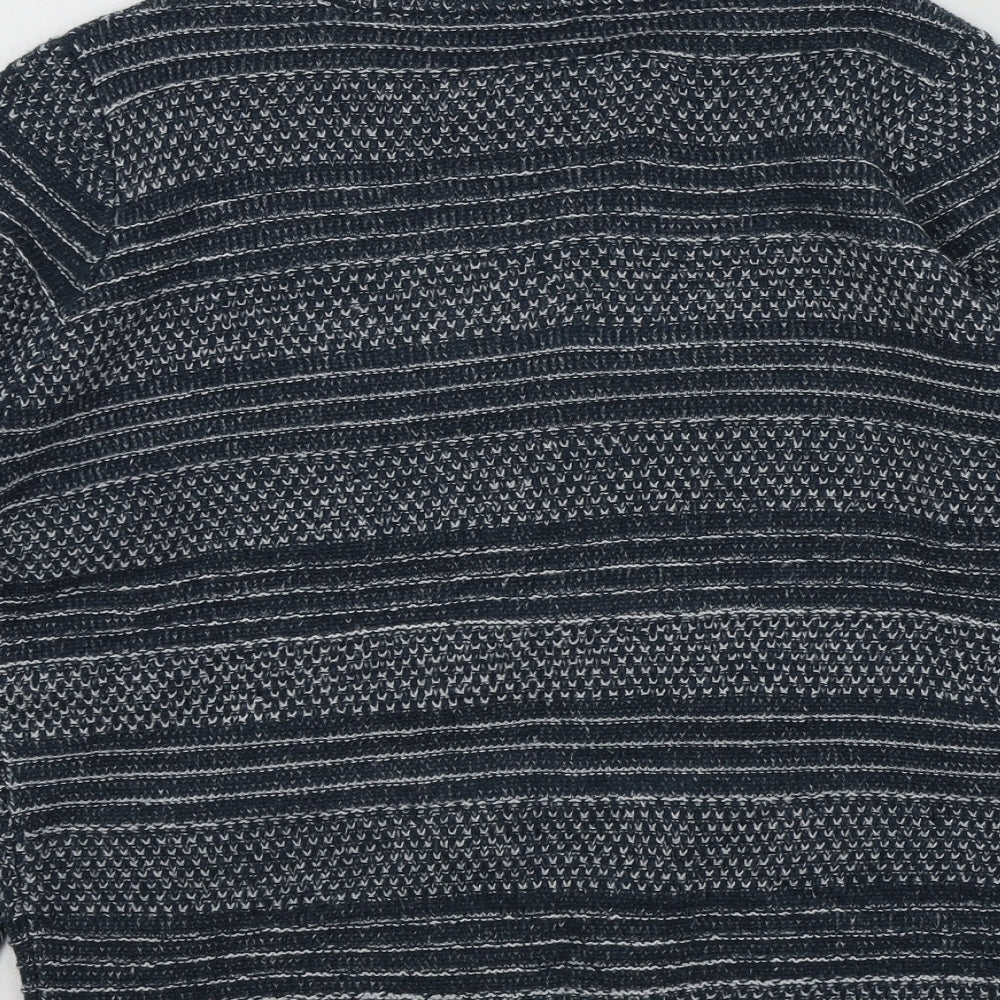 TRU Boys Blue Geometric  Pullover Jumper Size S