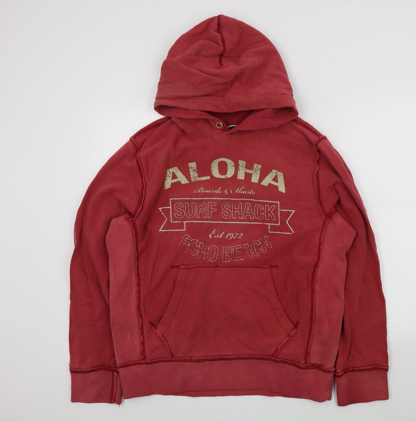 New Look Mens Red   Pullover Hoodie Size M