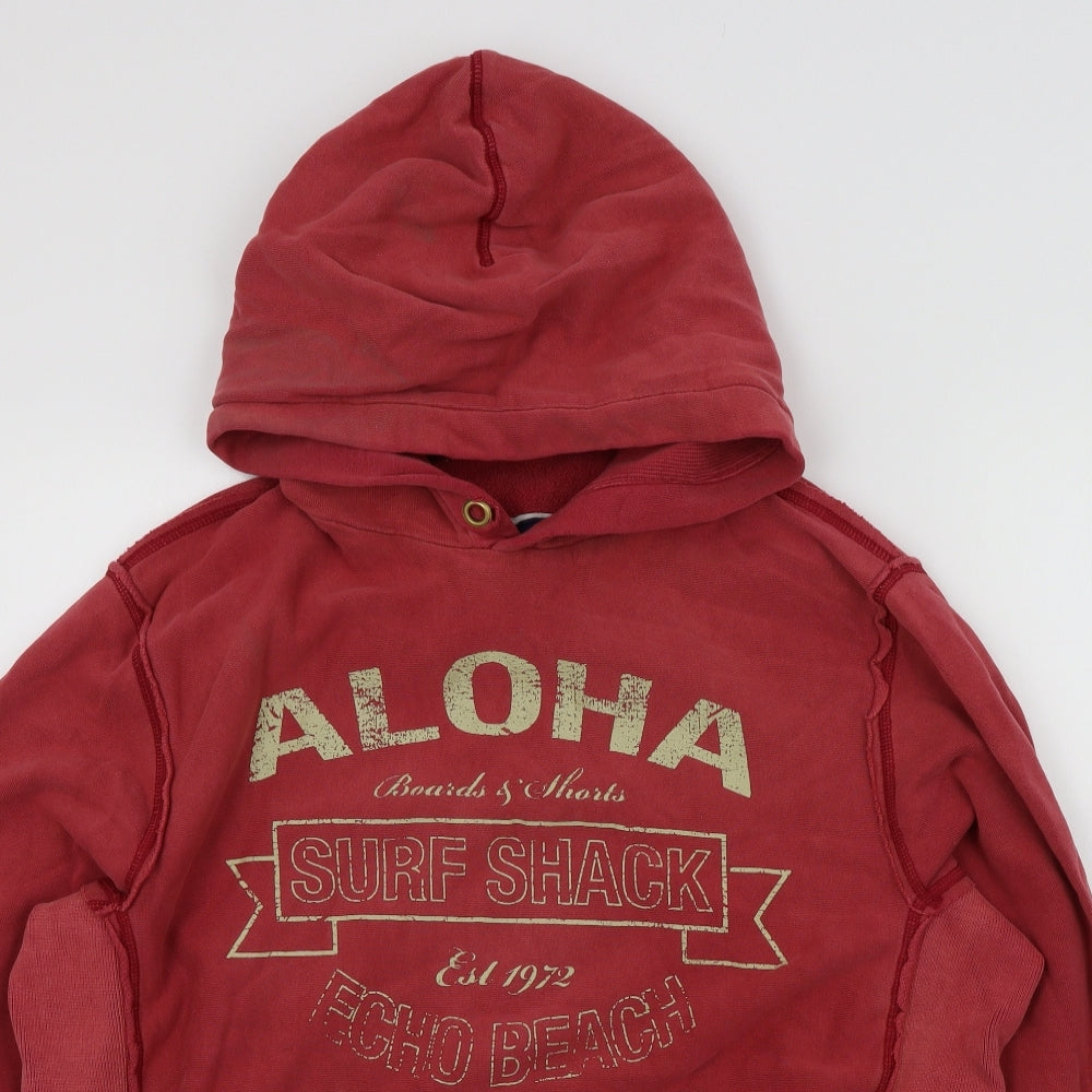 New Look Mens Red   Pullover Hoodie Size M