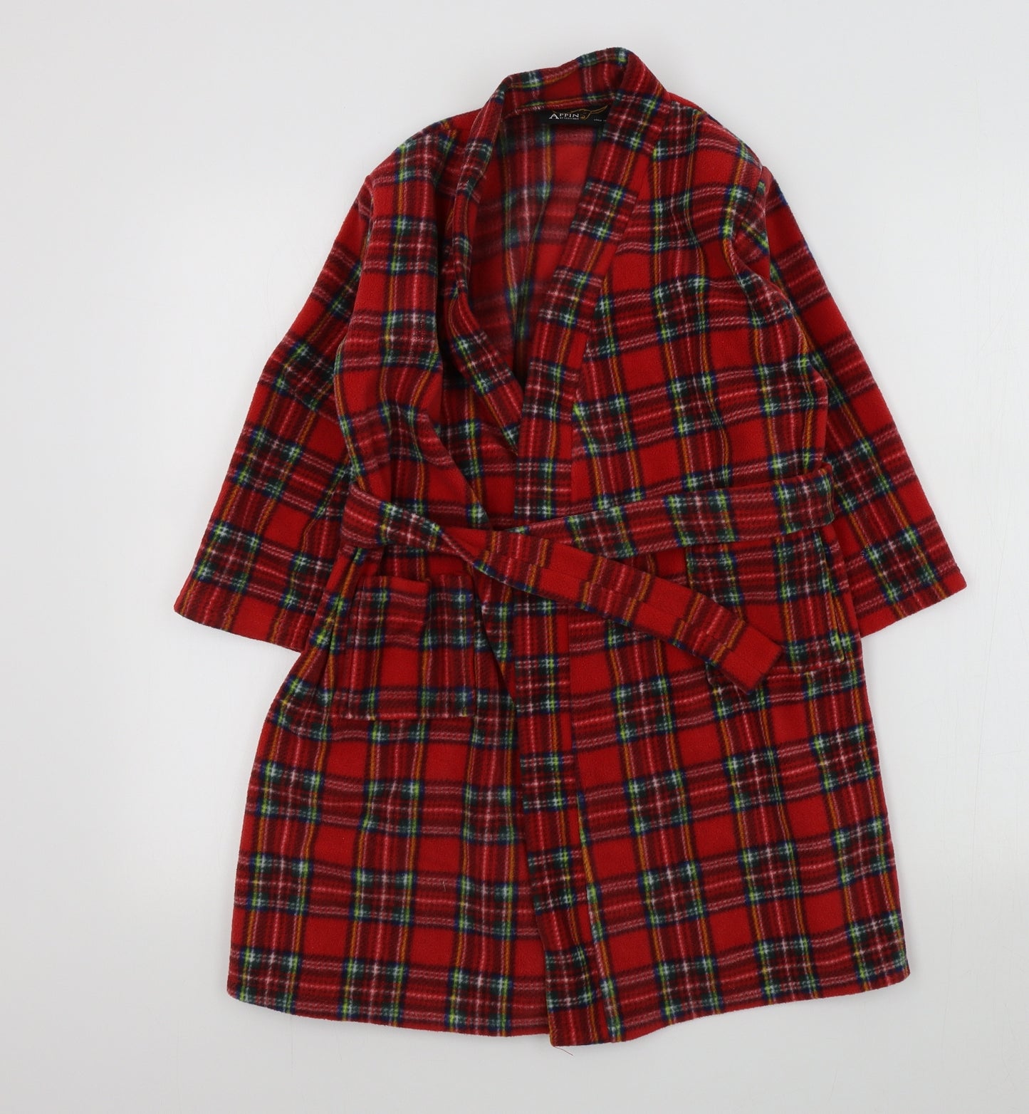 glen appin Boys Red Check   Robe Size 5-6 Years