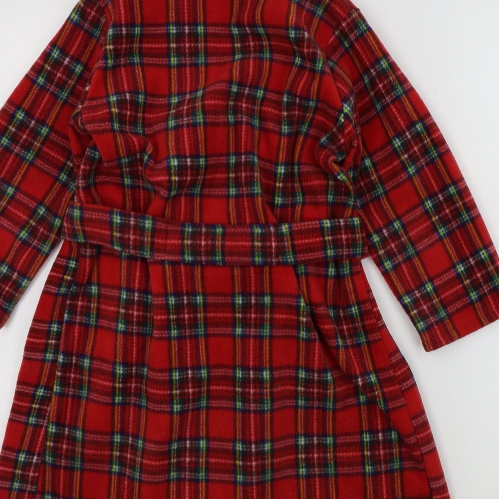 glen appin Boys Red Check   Robe Size 5-6 Years