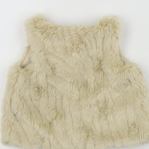 F&F Girls Beige Colourblock  Basic Coat Snowsuit Size 36 Months