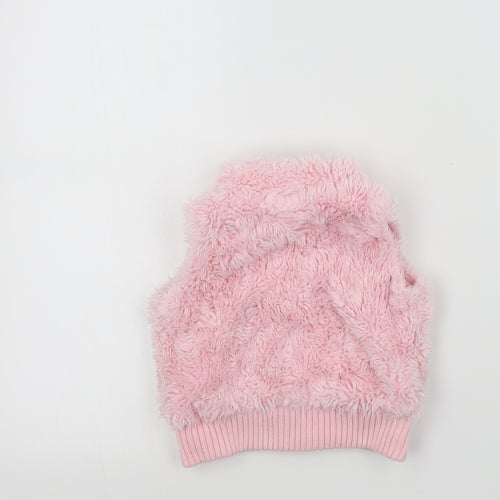NEXT Boys Pink Colourblock  Jacket Waistcoat Size 6-9 Months