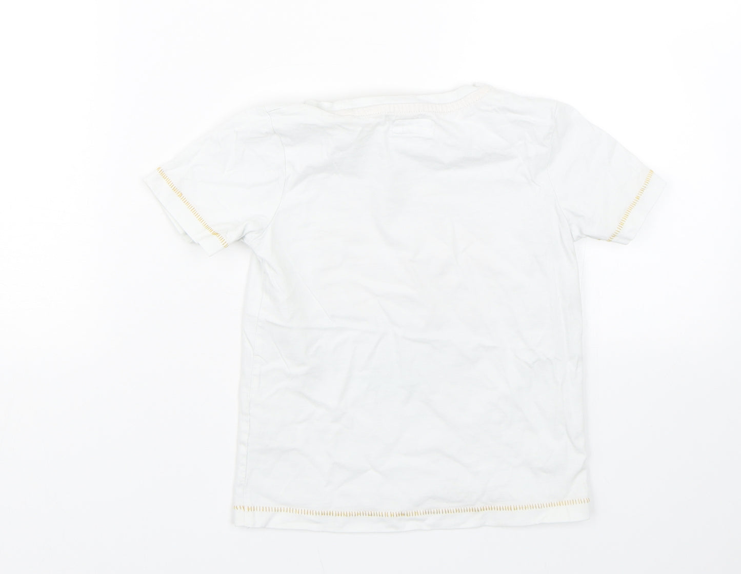 TU Boys White   Basic T-Shirt Size 3-4 Years