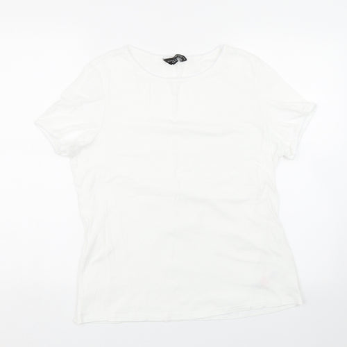 Dorothy Perkins Womens White   Basic T-Shirt Size 18