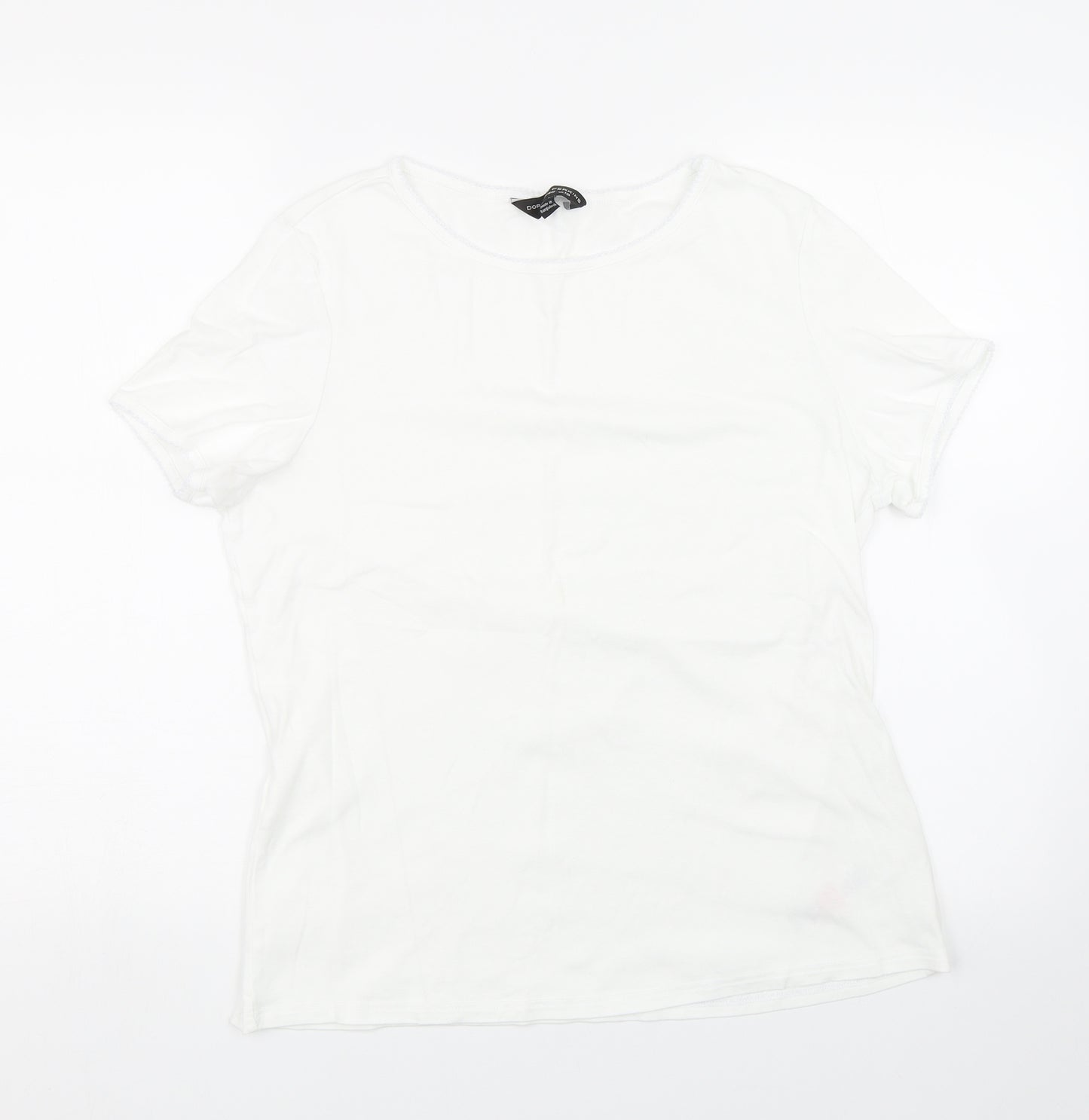 Dorothy Perkins Womens White   Basic T-Shirt Size 18