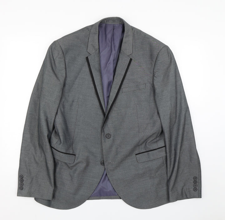 NEXT Mens Grey Jacket Suit Size 42