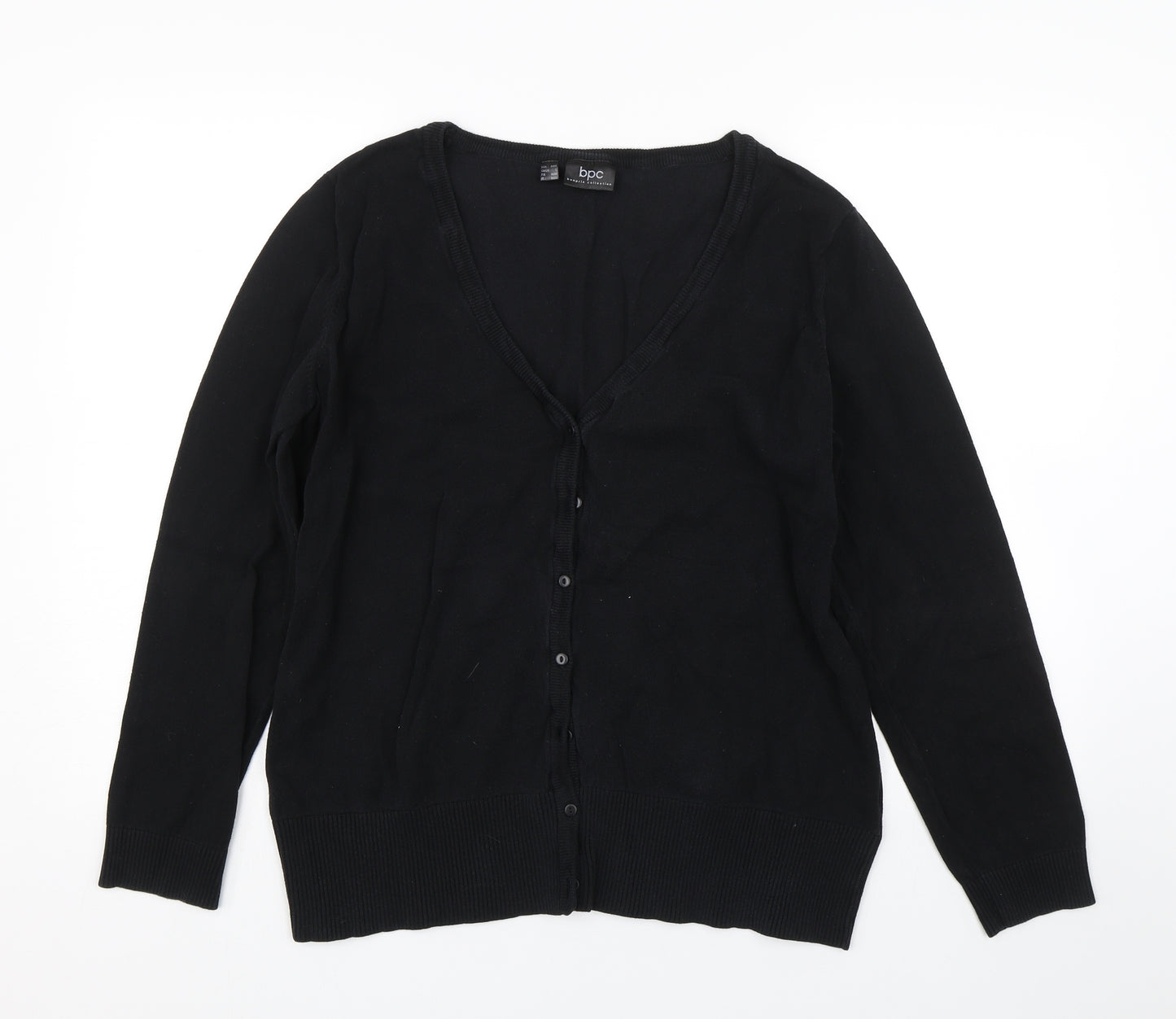 BCP Womens Black   Cardigan Jumper Size L