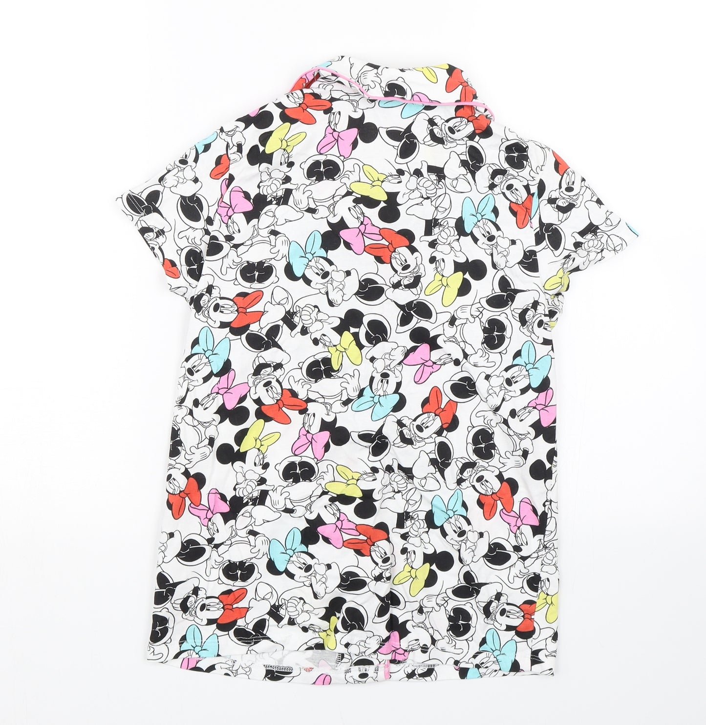 Disney Girls White Animal Print  Top Pyjama Top Size 11-12 Years  - Minnie Mouse