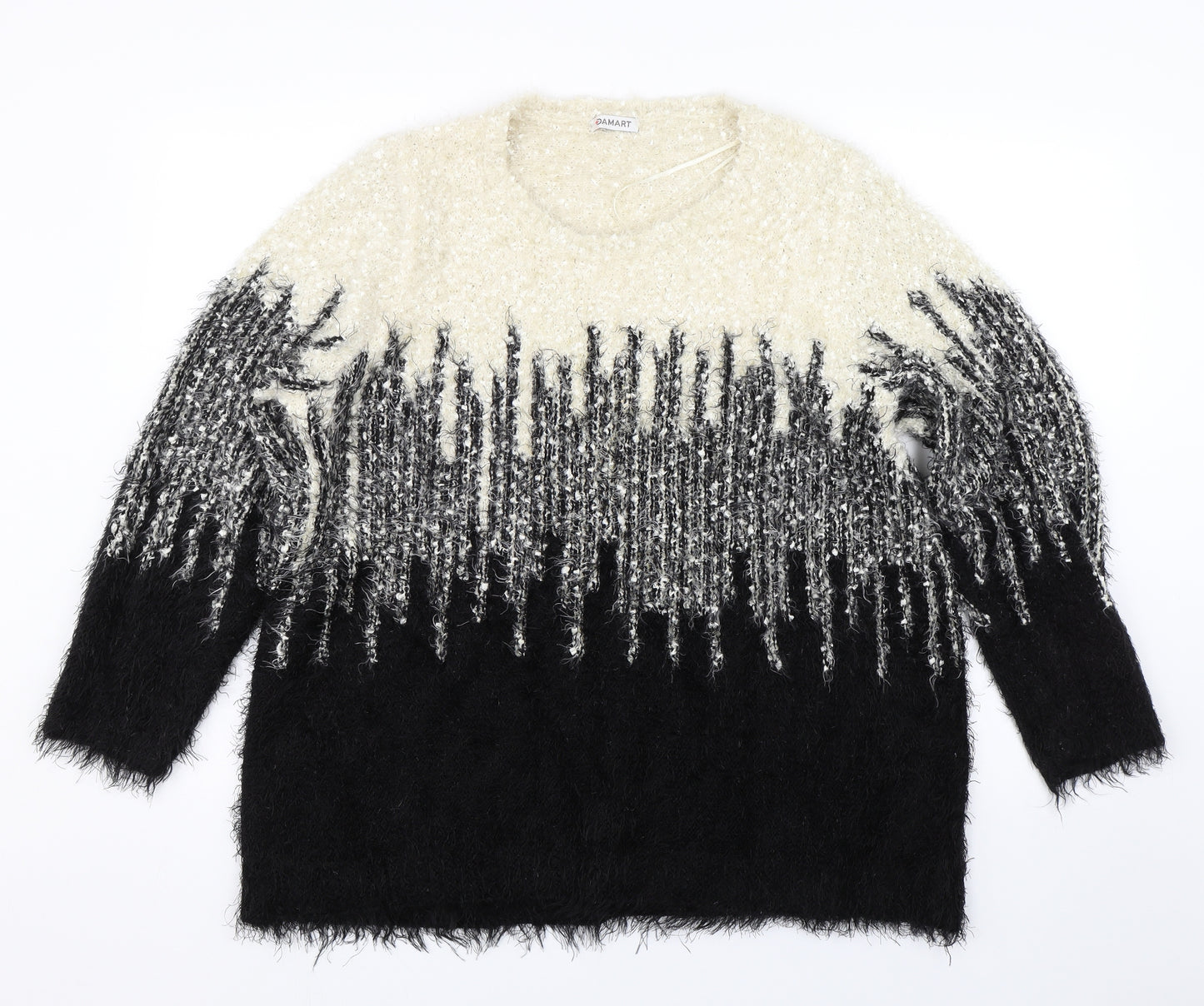 Damart Womens Beige  Knit Pullover Jumper Size 22