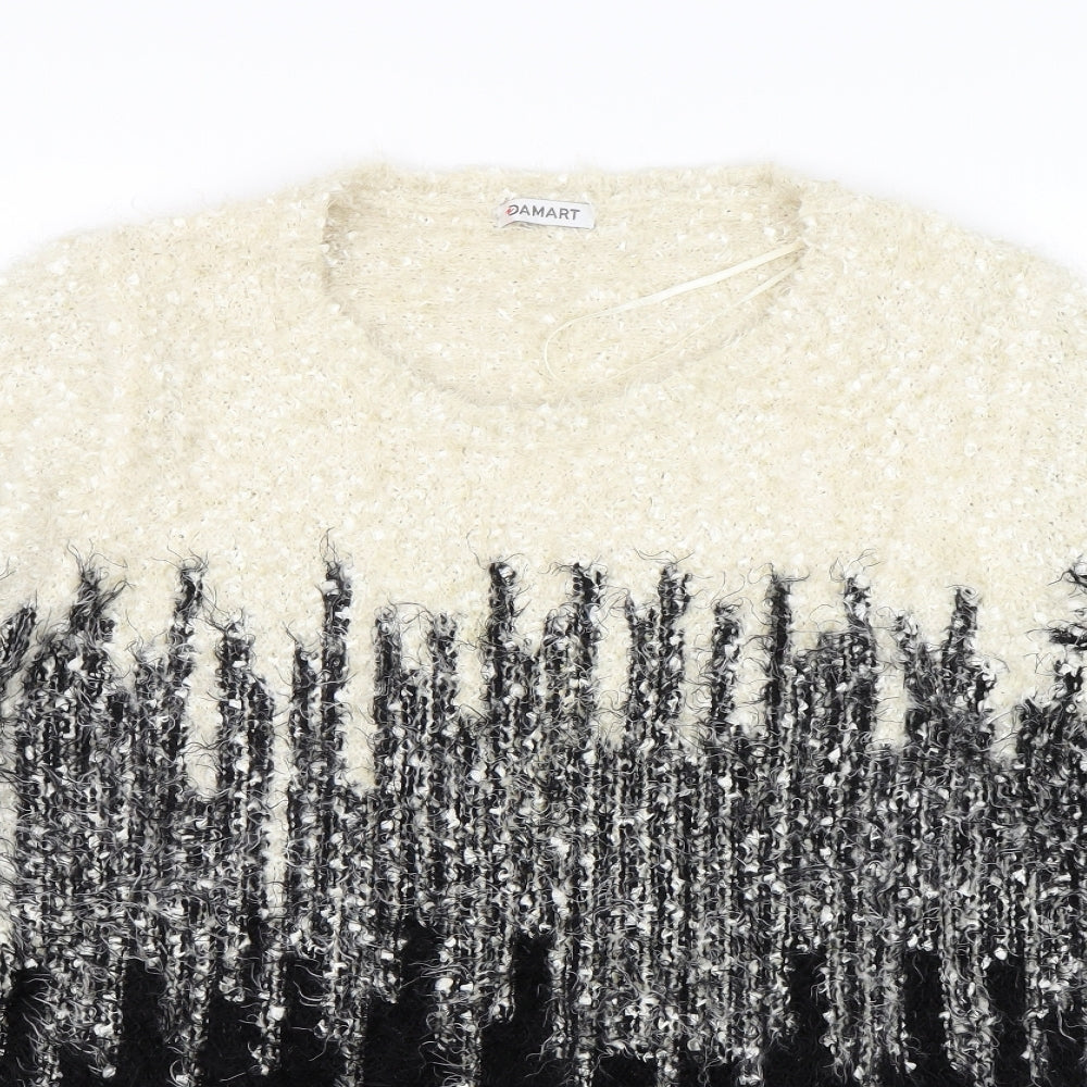 Damart Womens Beige  Knit Pullover Jumper Size 22