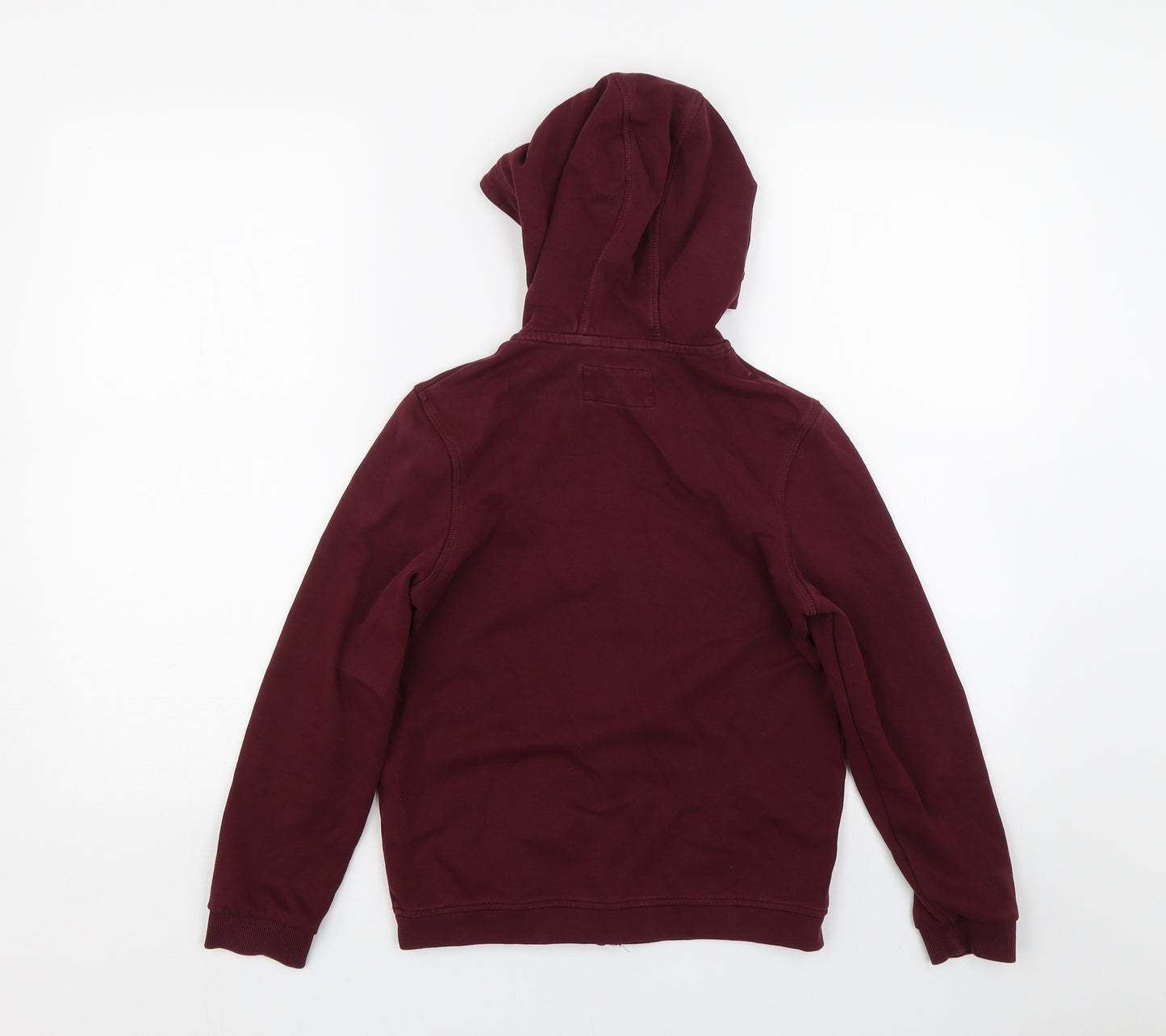 M&S Boys Red   Full Zip Hoodie Size 9-10 Years