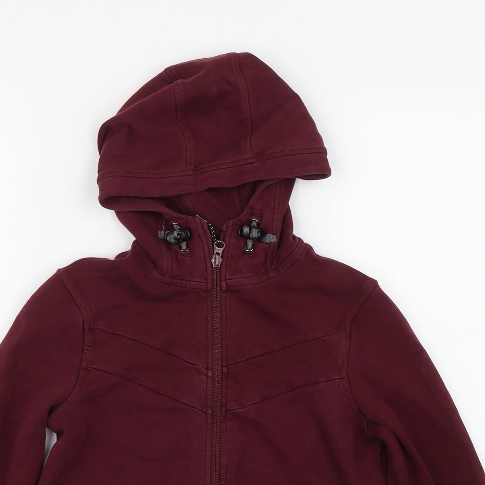 M&S Boys Red   Full Zip Hoodie Size 9-10 Years