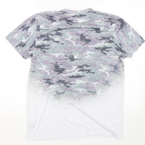 Primark Mens Multicoloured Camouflage   T-Shirt Size L