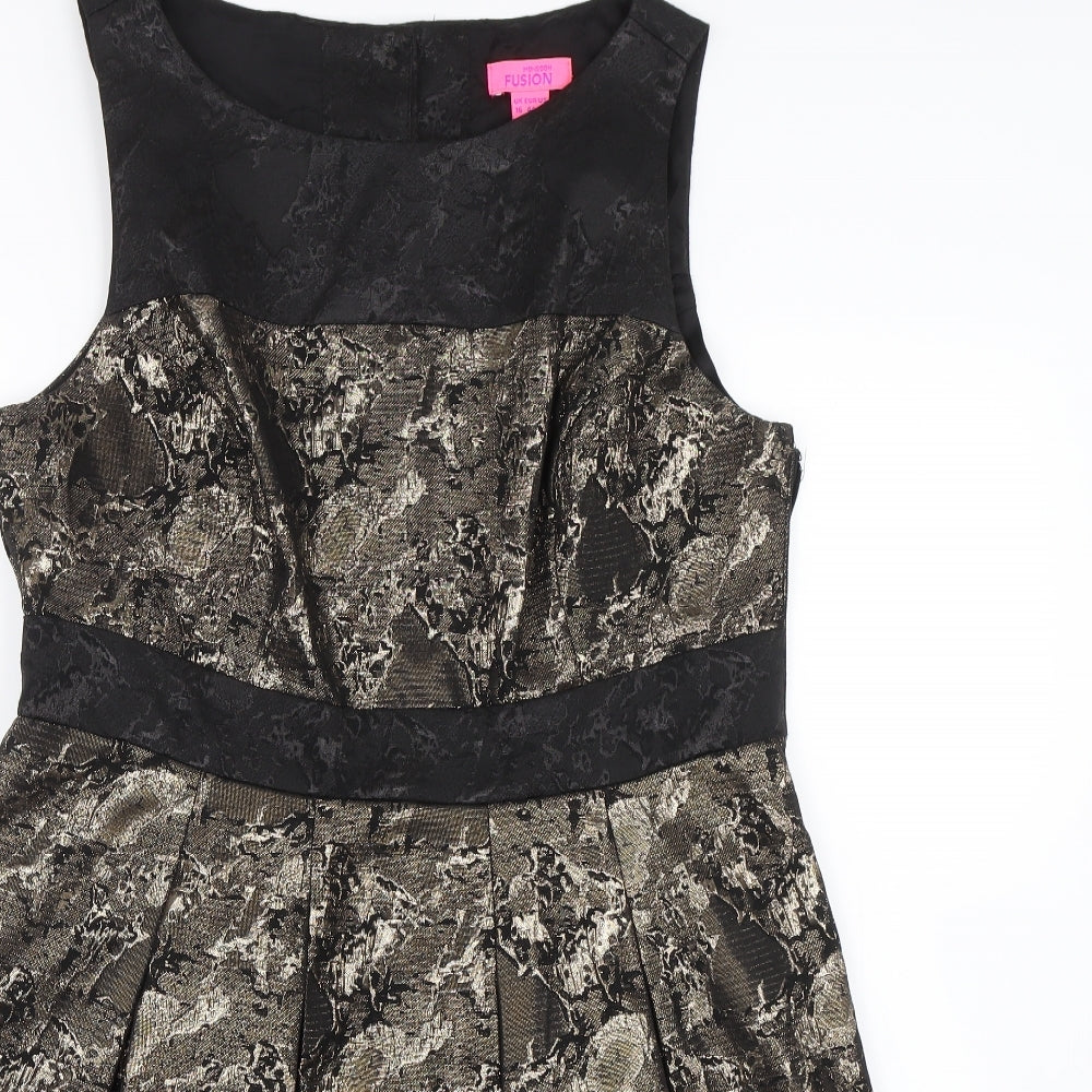 Monsoon Womens Gold   Tank Dress  Size 16