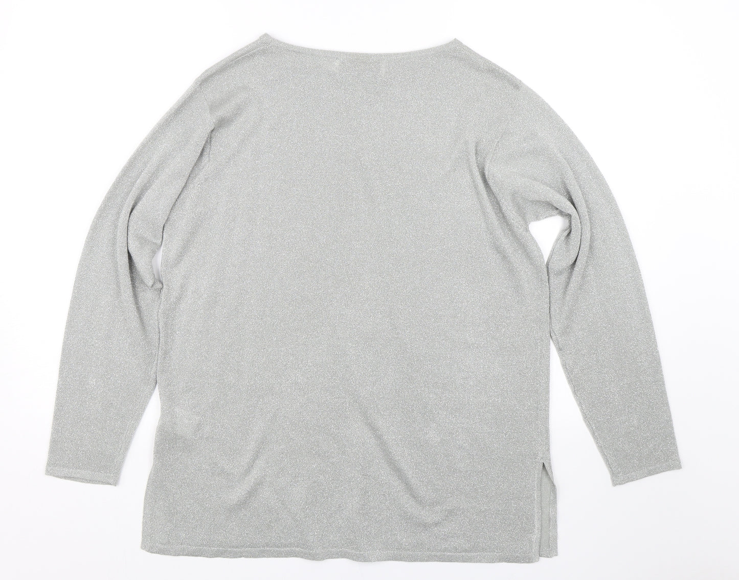 Cordelia Womens Silver   Pullover Jumper Size M