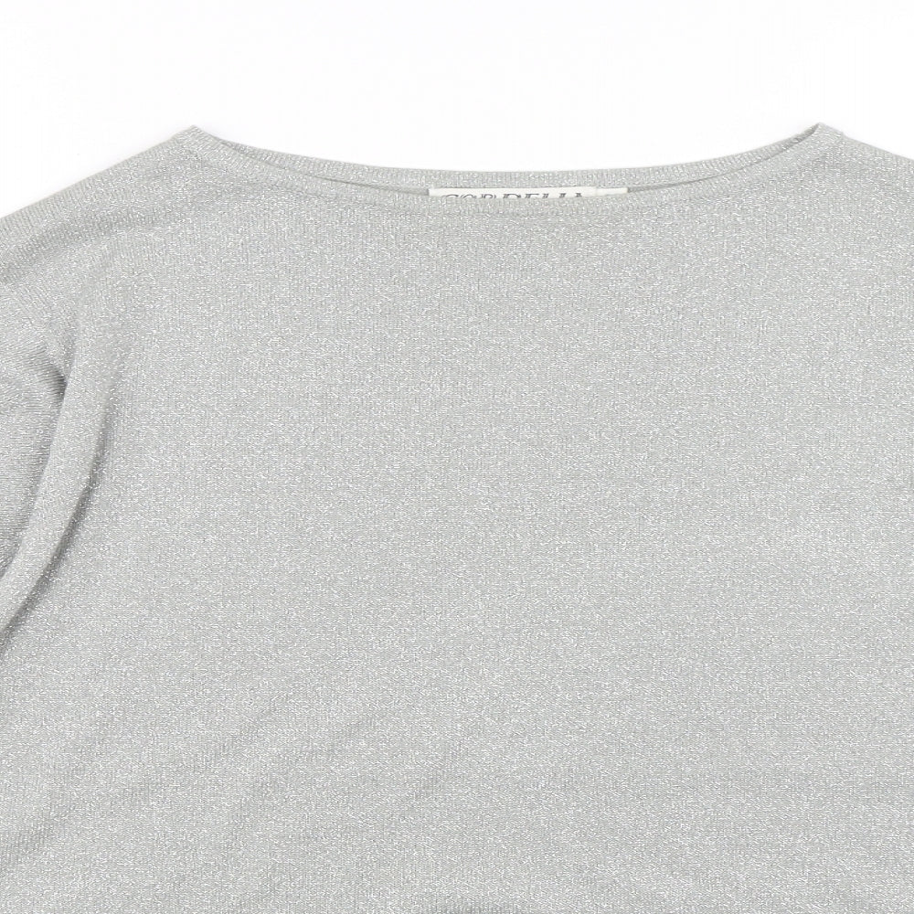 Cordelia Womens Silver   Pullover Jumper Size M