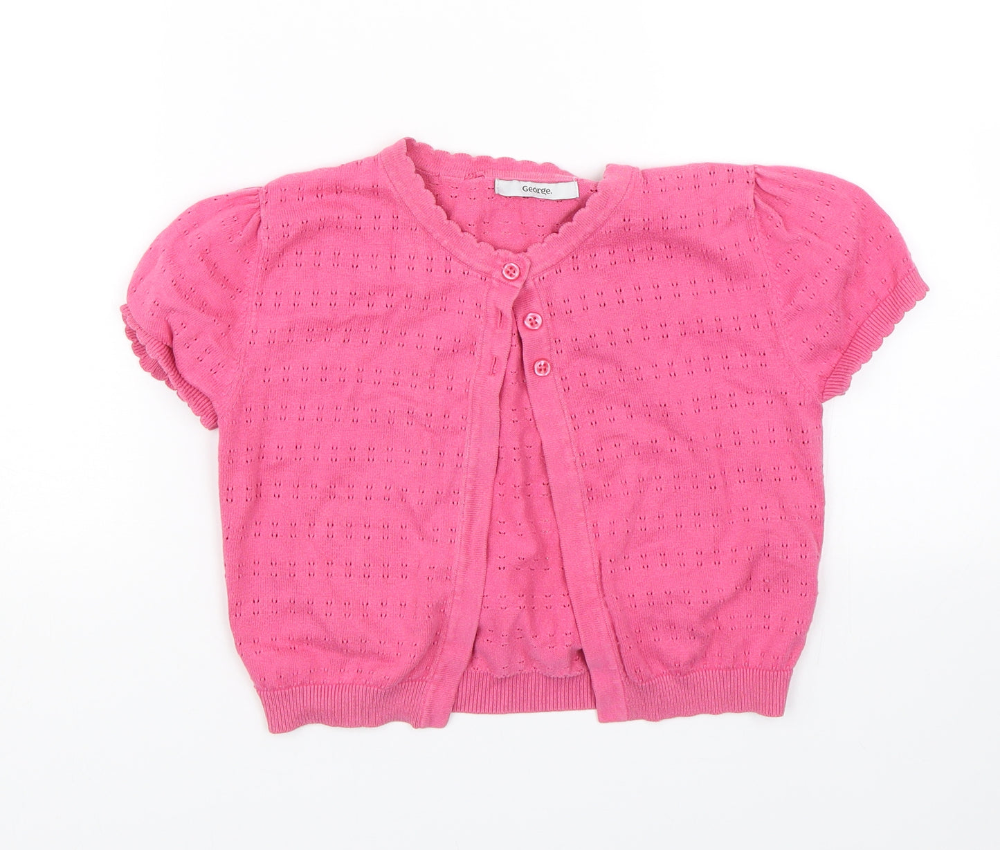 George Girls Pink   Cape Jumper Size 11-12 Years