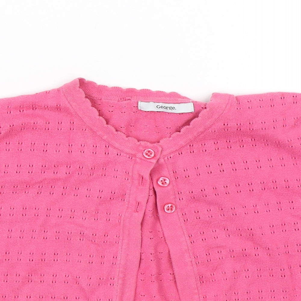 George Girls Pink   Cape Jumper Size 11-12 Years