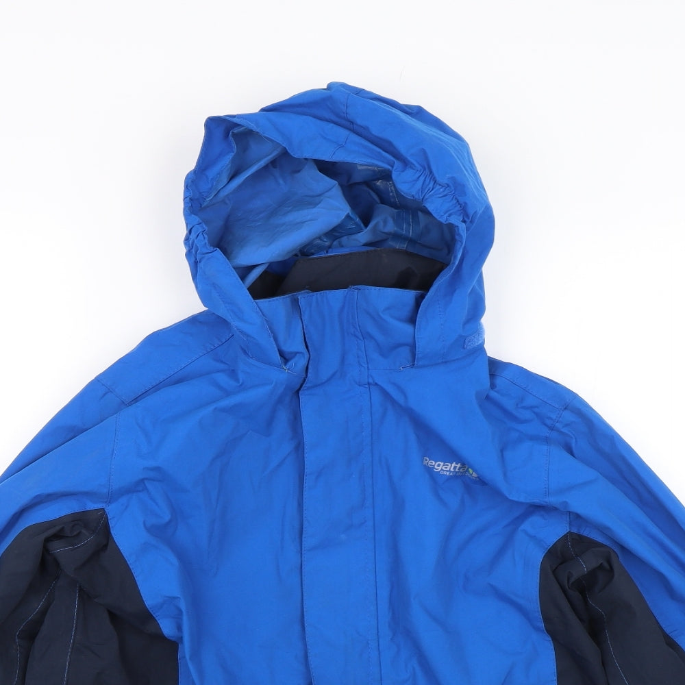 Regetta Boys Blue   Rain Coat Coat Size 11-12 Years