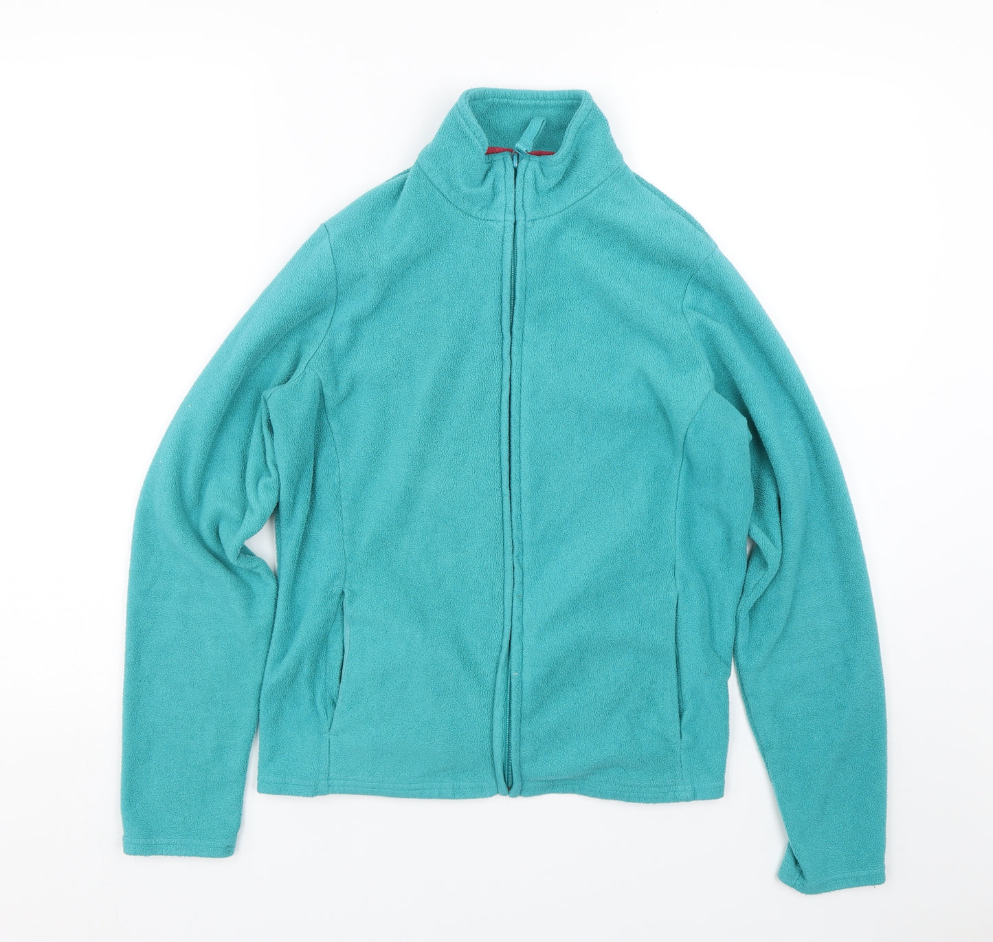 M&S Womens Blue  Fleece Full Zip Sweatshirt Size 12