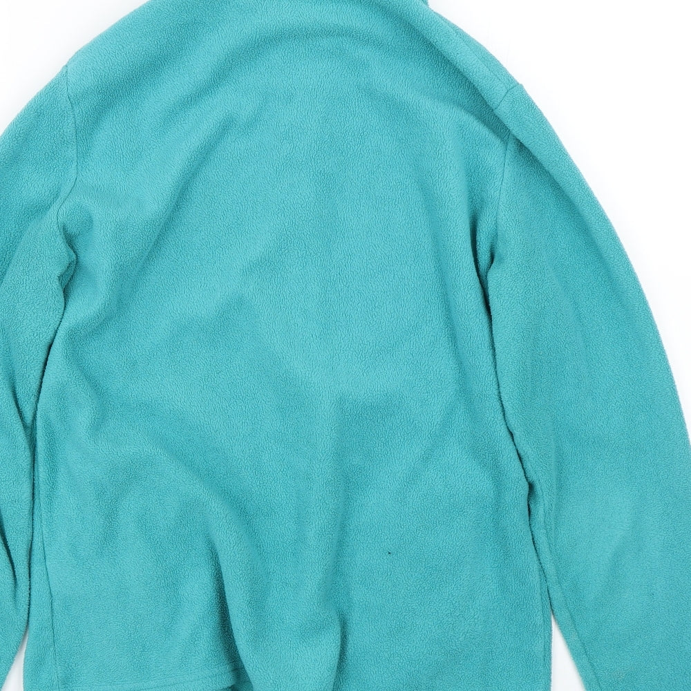M&S Womens Blue  Fleece Full Zip Sweatshirt Size 12