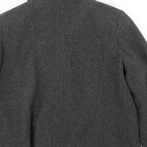 BM Womens Grey   Overcoat Coat Size 12