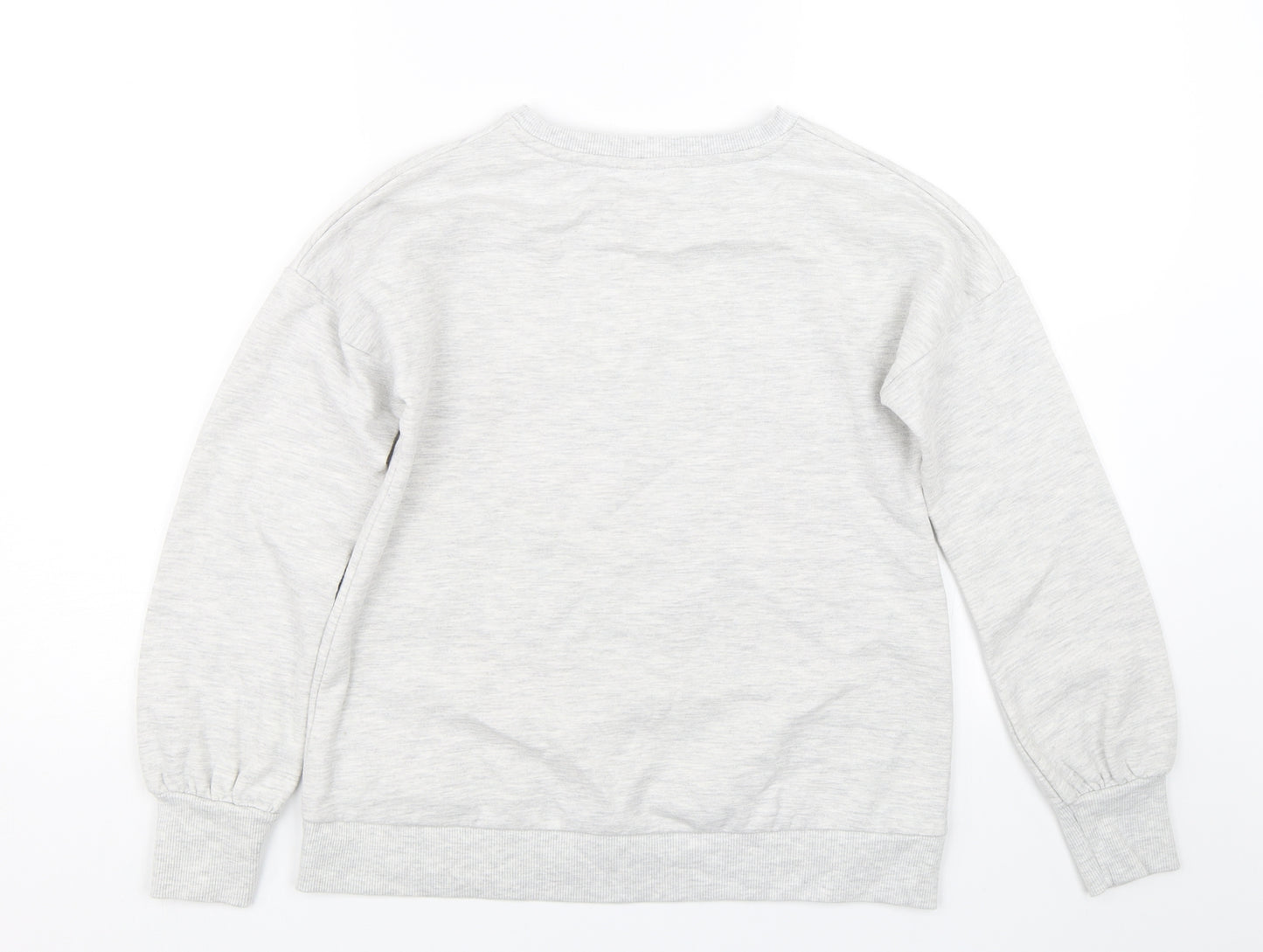 F&F Girls Grey   Pullover Sweatshirt Size 11-12 Years