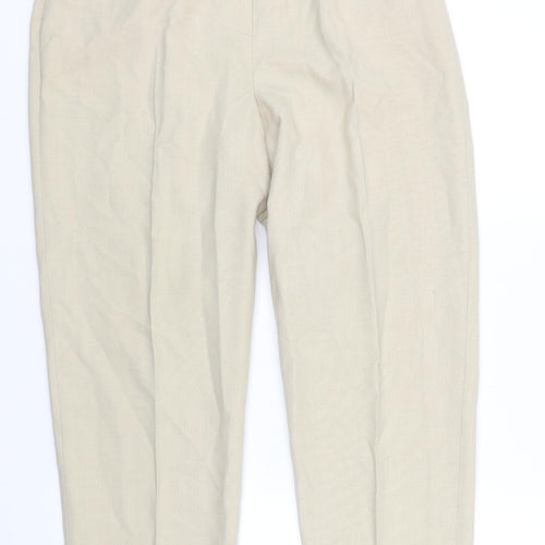 EWM Womens Beige   Capri Trousers Size 12 L24.5 in