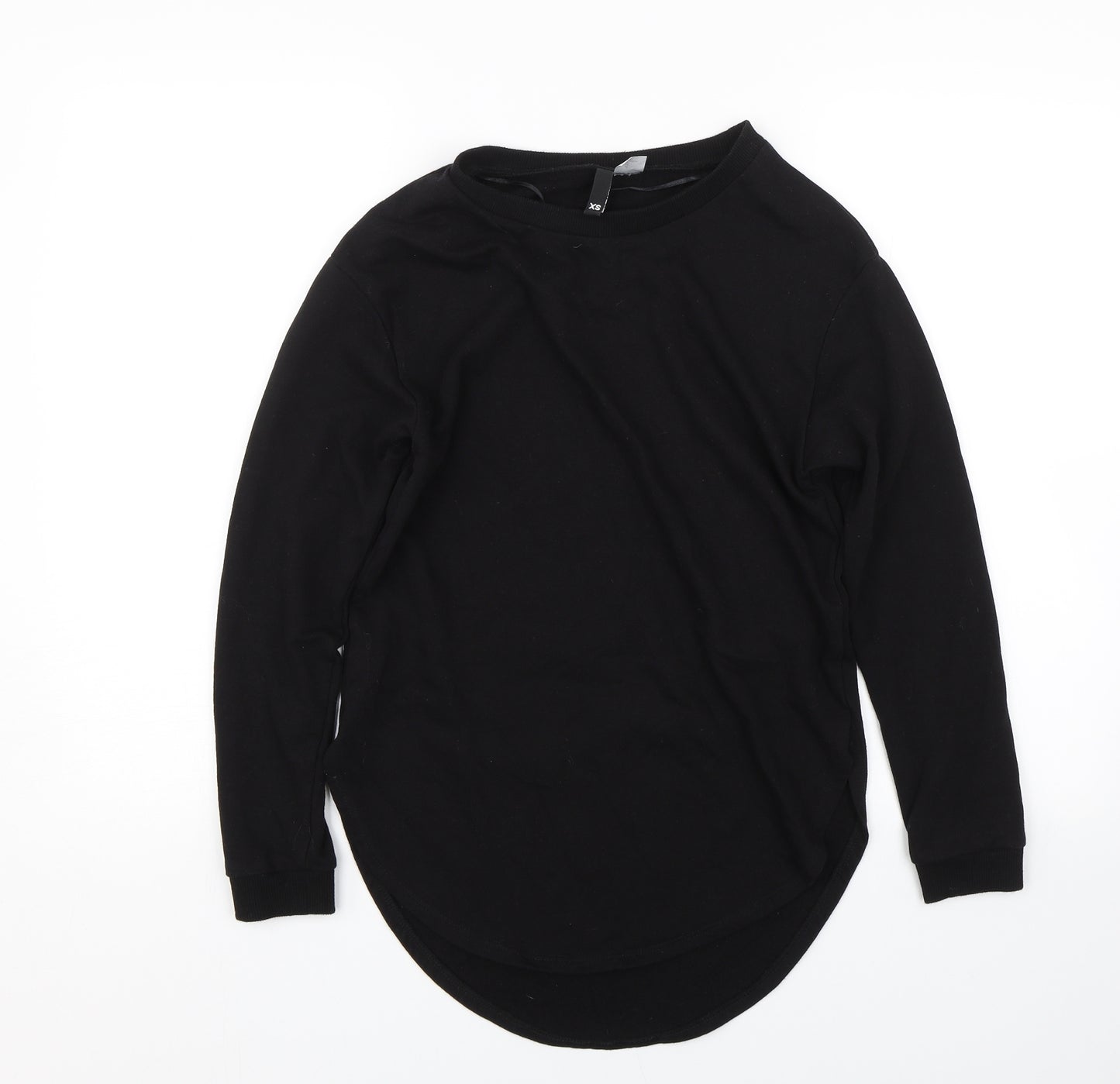 H&M Womens Black   Pullover Sweatshirt Size XS