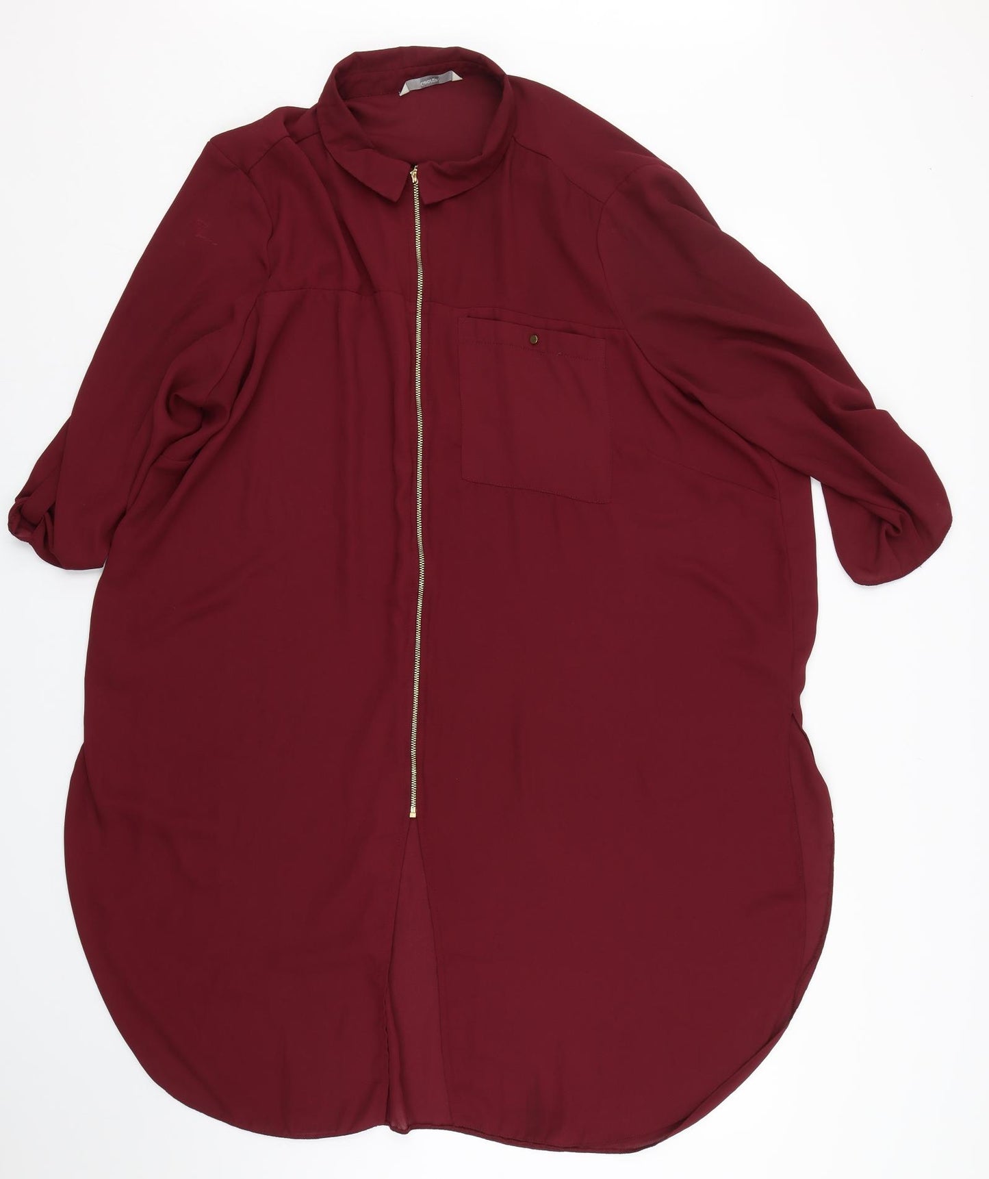 George Womens Purple   Basic Blouse Size 24