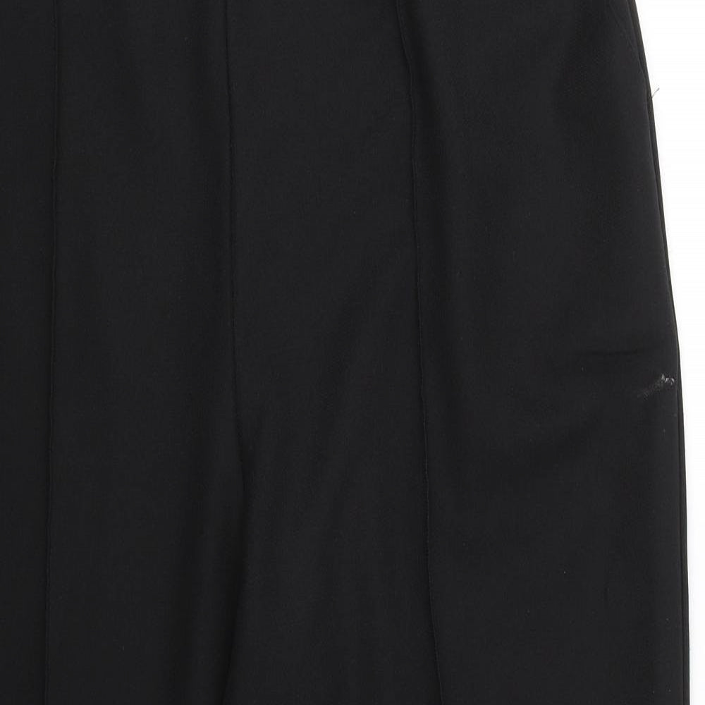 Papaya Womens Black   Cropped Trousers Size 16 L23 in