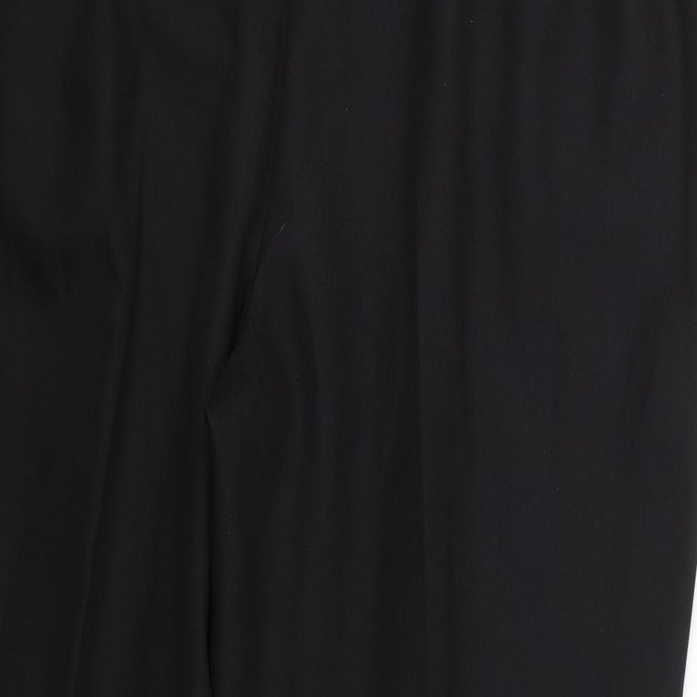 Papaya Womens Black   Cropped Trousers Size 16 L23 in
