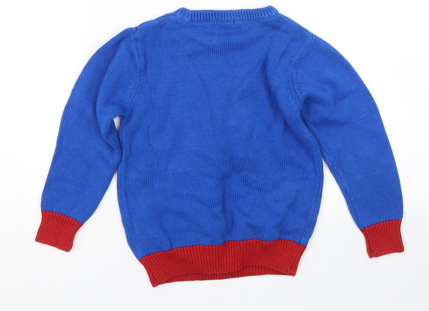 NEXT Boys Blue   Pullover Jumper Size 3-4 Years  - Snowman