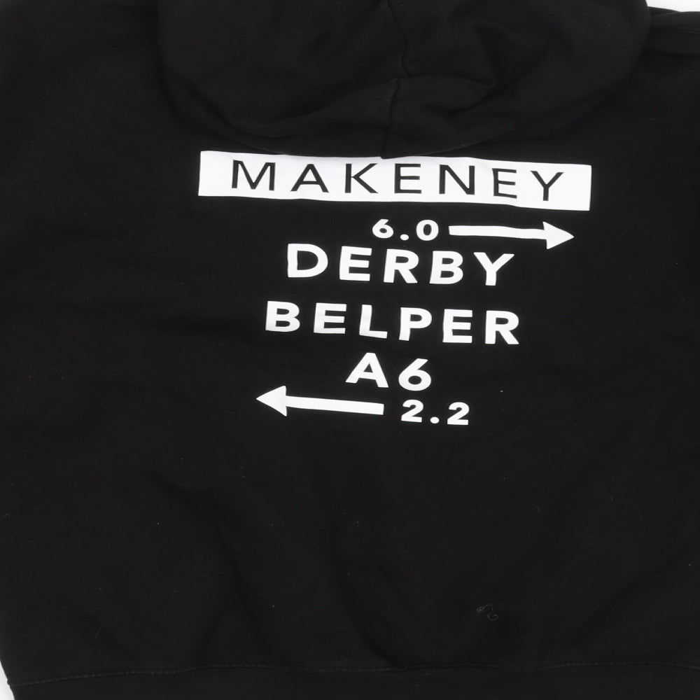 Just hoods Mens Black   Pullover Hoodie Size M